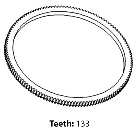 Aftermarket Ring Gear Fits CaseIH Combine Models 1660 1680 2188 2344 1321537RG